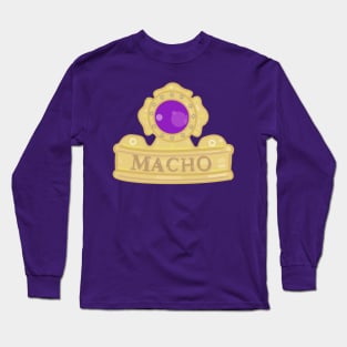 Macho King Crown Long Sleeve T-Shirt